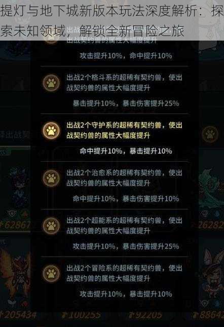 提灯与地下城新版本玩法深度解析:探索未知领域,解锁全新冒险之旅
