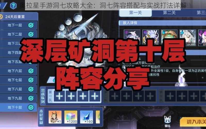 奥拉星手游洞七攻略大全:洞七阵容搭配与实战打法详解