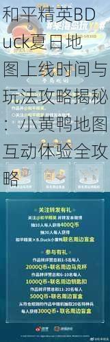 和平精英BDuck夏日地图上线时间与玩法攻略揭秘:小黄鸭地图互动体验全攻略