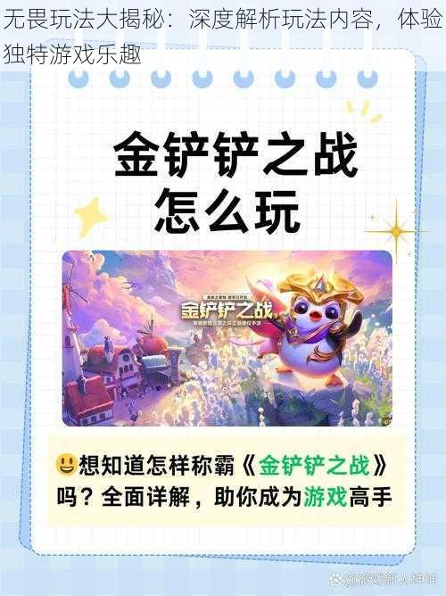 无畏玩法大揭秘:深度解析玩法内容,体验独特游戏乐趣