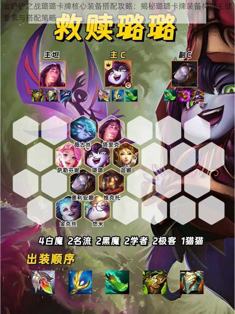 金铲铲之战璐璐卡牌核心装备搭配攻略:揭秘璐璐卡牌装备构成关键要素与搭配策略