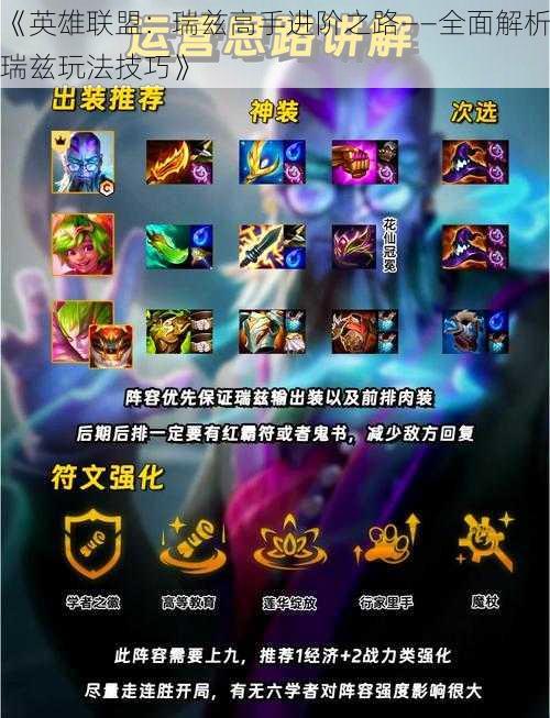 《英雄联盟:瑞兹高手进阶之路——全面解析瑞兹玩法技巧》