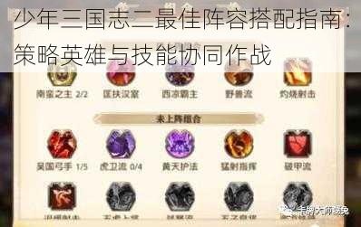 少年三国志二最佳阵容搭配指南:策略英雄与技能协同作战