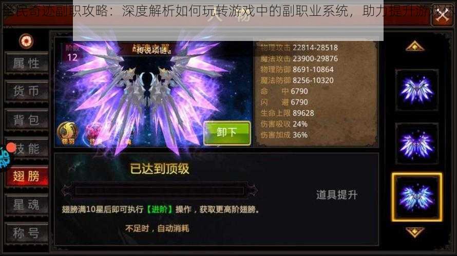 全民奇迹副职攻略:深度解析如何玩转游戏中的副职业系统,助力提升游戏体验