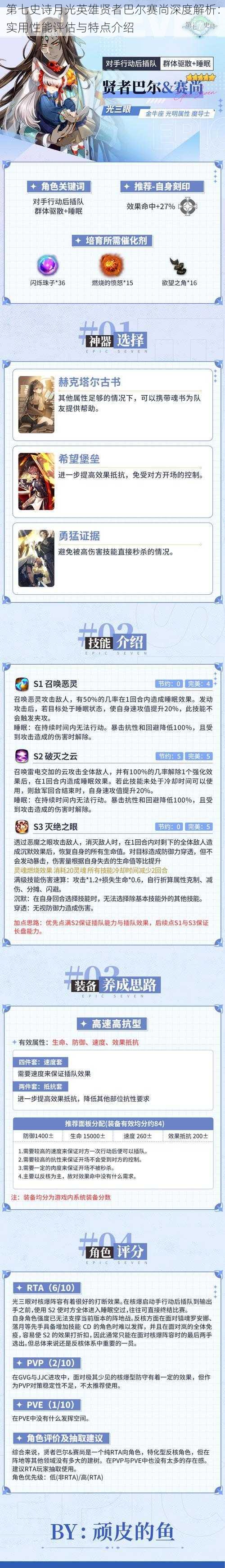 第七史诗月光英雄贤者巴尔赛尚深度解析:实用性能评估与特点介绍