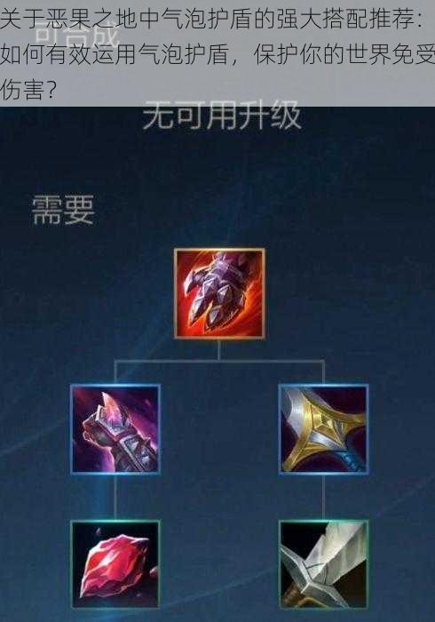 关于恶果之地中气泡护盾的强大搭配推荐:如何有效运用气泡护盾,保护你的世界免受伤害?