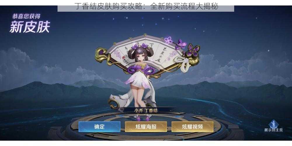 丁香结皮肤购买攻略:全新购买流程大揭秘
