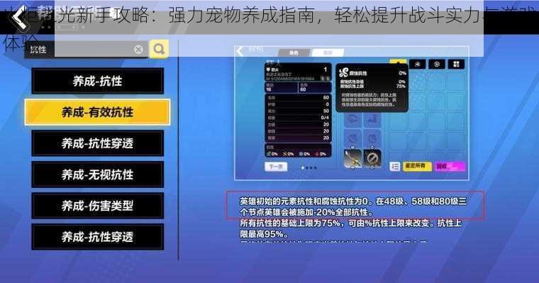 火炬之光新手攻略:强力宠物养成指南,轻松提升战斗实力与游戏体验