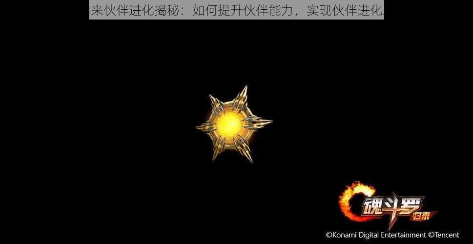 魂斗罗归来伙伴进化揭秘:如何提升伙伴能力,实现伙伴进化之路分析