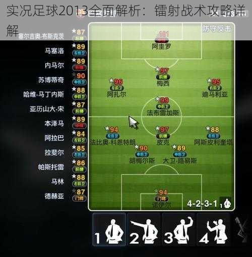 实况足球2013全面解析:镭射战术攻略详解