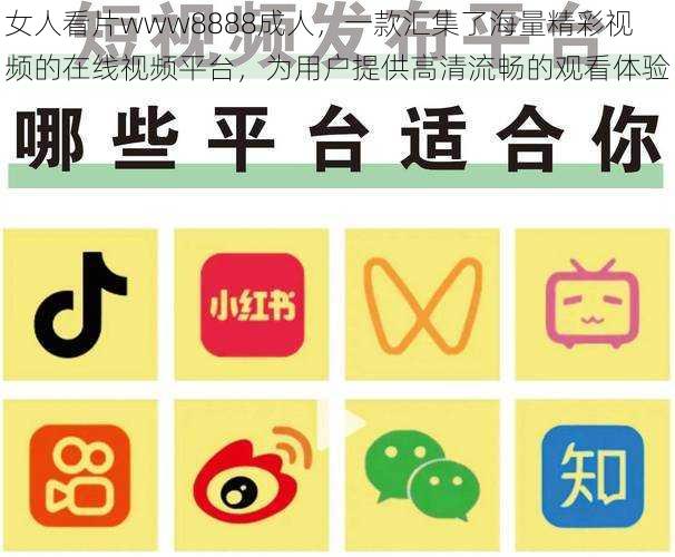 女人看片www8888成人,一款汇集了海量精彩视频的在线视频平台,为用户提供高清流畅的观看体验