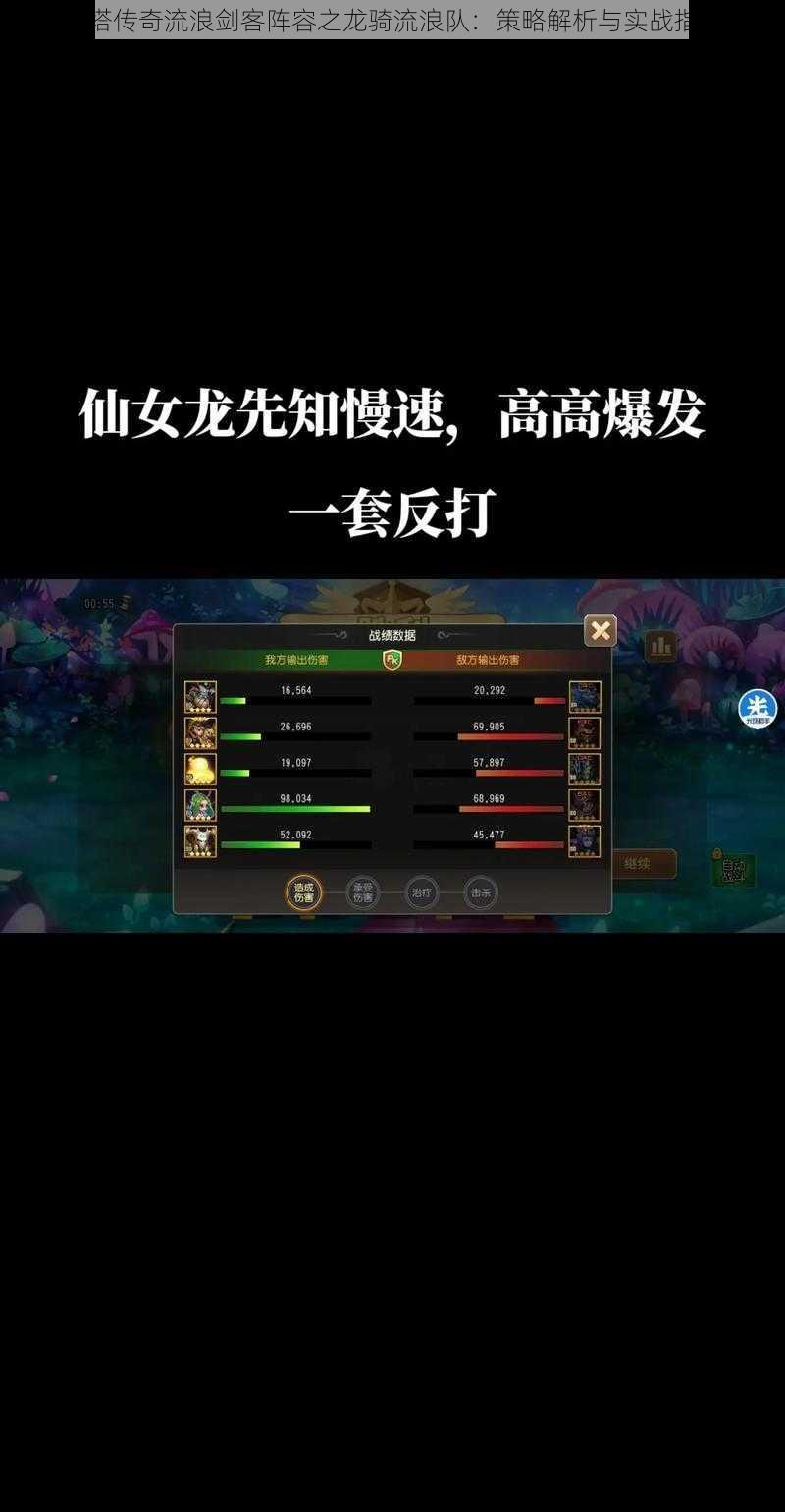 刀塔传奇流浪剑客阵容之龙骑流浪队:策略解析与实战指南