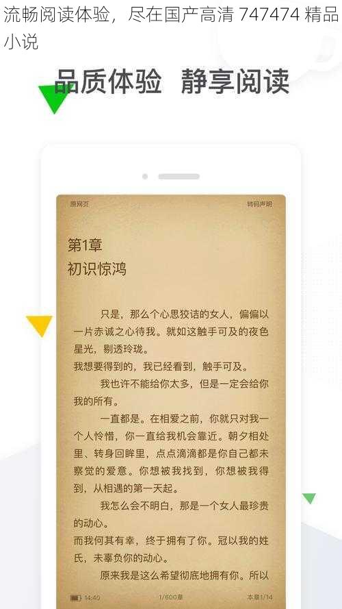 流畅阅读体验,尽在国产高清 747474 精品小说