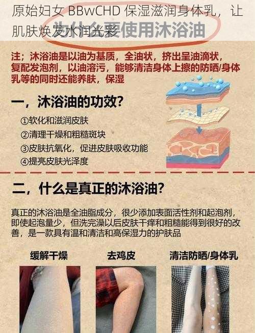 原始妇女 BBwCHD 保湿滋润身体乳,让肌肤焕发水润光彩