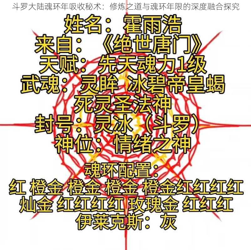 斗罗大陆魂环年吸收秘术:修炼之道与魂环年限的深度融合探究