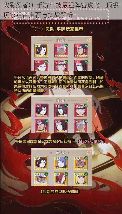 火影忍者OL手游斗技最强阵容攻略:顶级玩家组合推荐与实战解析