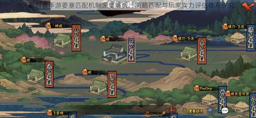 火影忍者手游要塞匹配机制深度解析:策略匹配与玩家实力评估体系探究