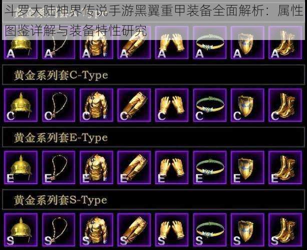 斗罗大陆神界传说手游黑翼重甲装备全面解析:属性图鉴详解与装备特性研究