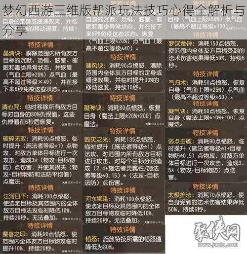 梦幻西游三维版帮派玩法技巧心得全解析与分享