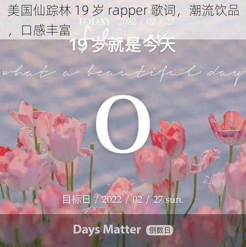 美国仙踪林 19 岁 rapper 歌词,潮流饮品,口感丰富