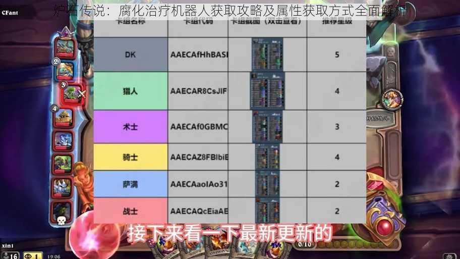 炉石传说:腐化治疗机器人获取攻略及属性获取方式全面解析