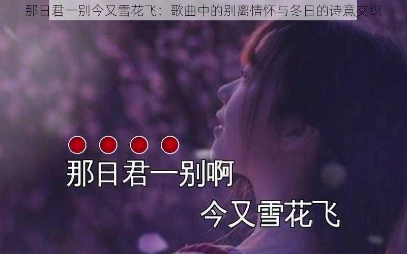 那日君一别今又雪花飞:歌曲中的别离情怀与冬日的诗意交织