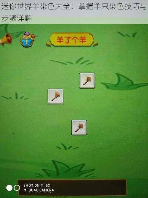 迷你世界羊染色大全:掌握羊只染色技巧与步骤详解
