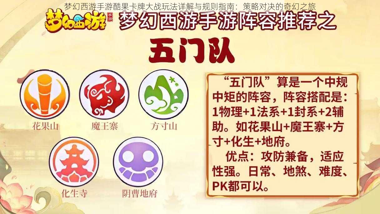 梦幻西游手游酷果卡牌大战玩法详解与规则指南:策略对决的奇幻之旅