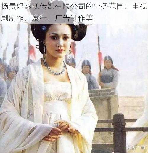 杨贵妃影视传媒有限公司的业务范围:电视剧制作、发行、广告制作等