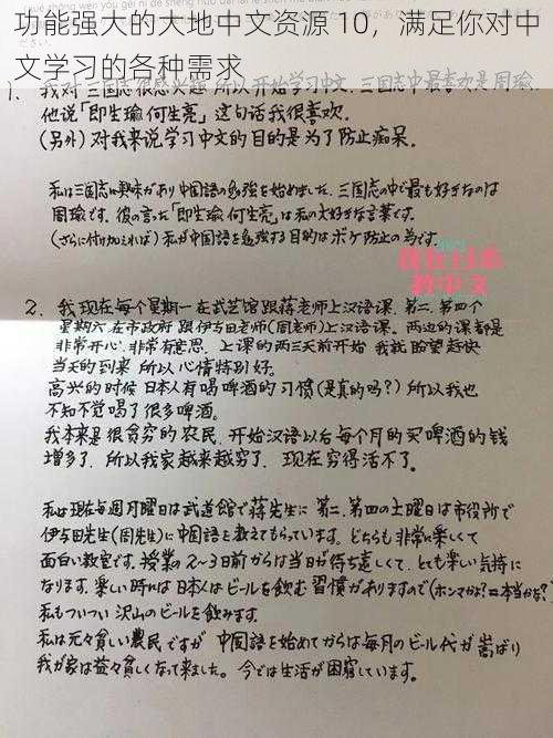 功能强大的大地中文资源 10,满足你对中文学习的各种需求