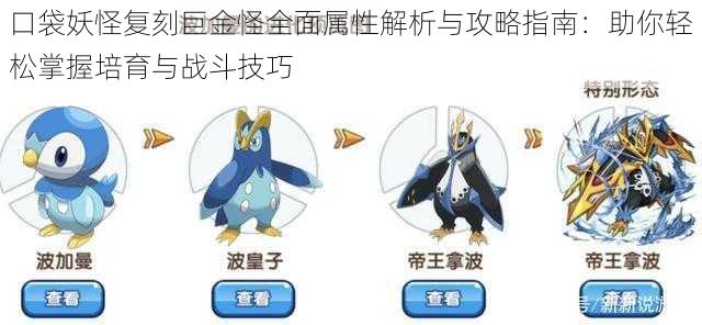 口袋妖怪复刻巨金怪全面属性解析与攻略指南:助你轻松掌握培育与战斗技巧