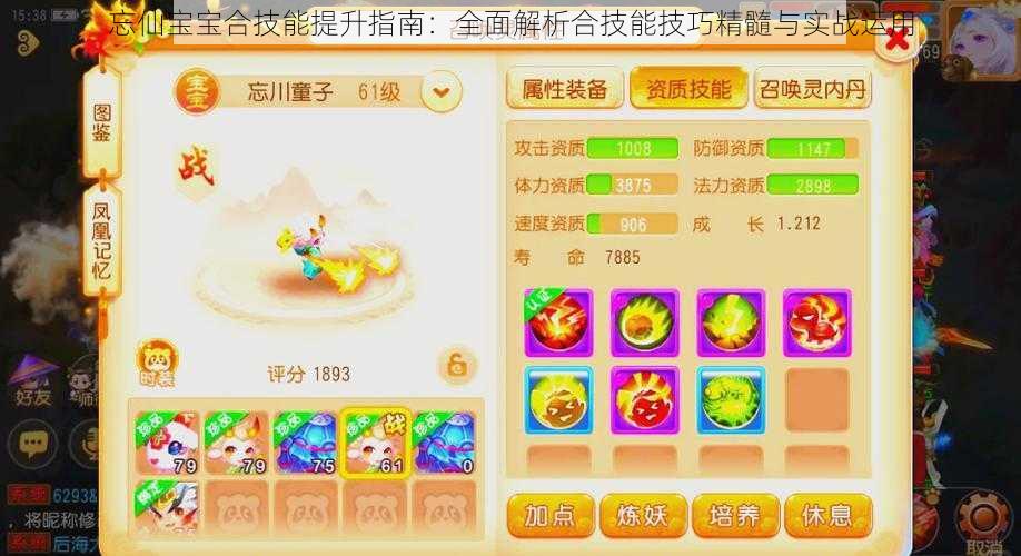 忘仙宝宝合技能提升指南:全面解析合技能技巧精髓与实战运用