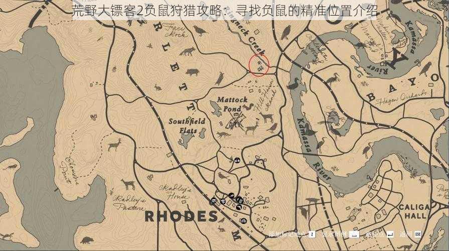荒野大镖客2负鼠狩猎攻略:寻找负鼠的精准位置介绍