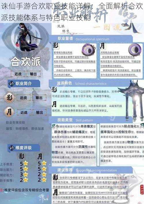 诛仙手游合欢职业技能详解:全面解析合欢派技能体系与特色职业技能
