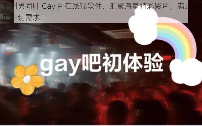 亚洲男同帅 Gay 片在线观软件,汇聚海量精彩影片,满足你的一切需求