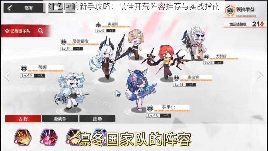 绯色回响新手攻略:最佳开荒阵容推荐与实战指南
