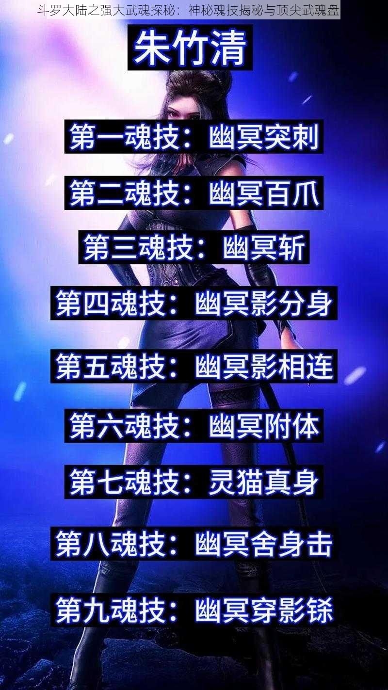 斗罗大陆之强大武魂探秘:神秘魂技揭秘与顶尖武魂盘点