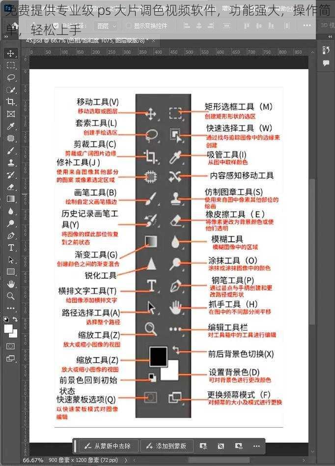 免费提供专业级 ps 大片调色视频软件,功能强大,操作简单,轻松上手