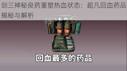 剑三神秘良药重塑热血状态:超凡回血药品揭秘与解析