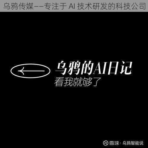 乌鸦传媒——专注于 AI 技术研发的科技公司