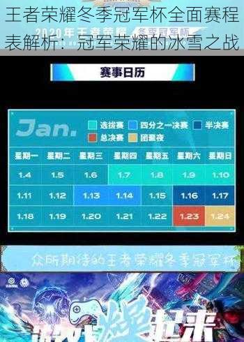 王者荣耀冬季冠军杯全面赛程表解析:冠军荣耀的冰雪之战