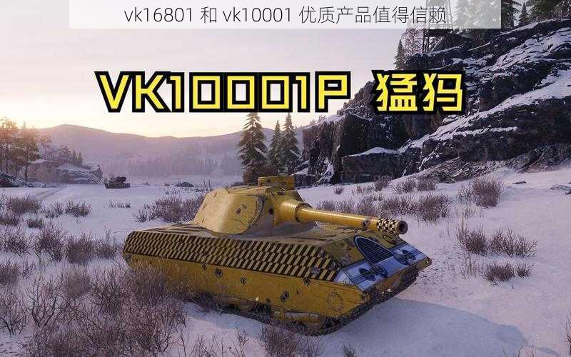 vk16801 和 vk10001 优质产品值得信赖