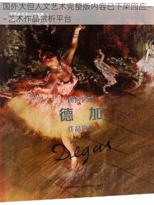 国外大但人文艺术完整版内容已下架回应——艺术作品赏析平台