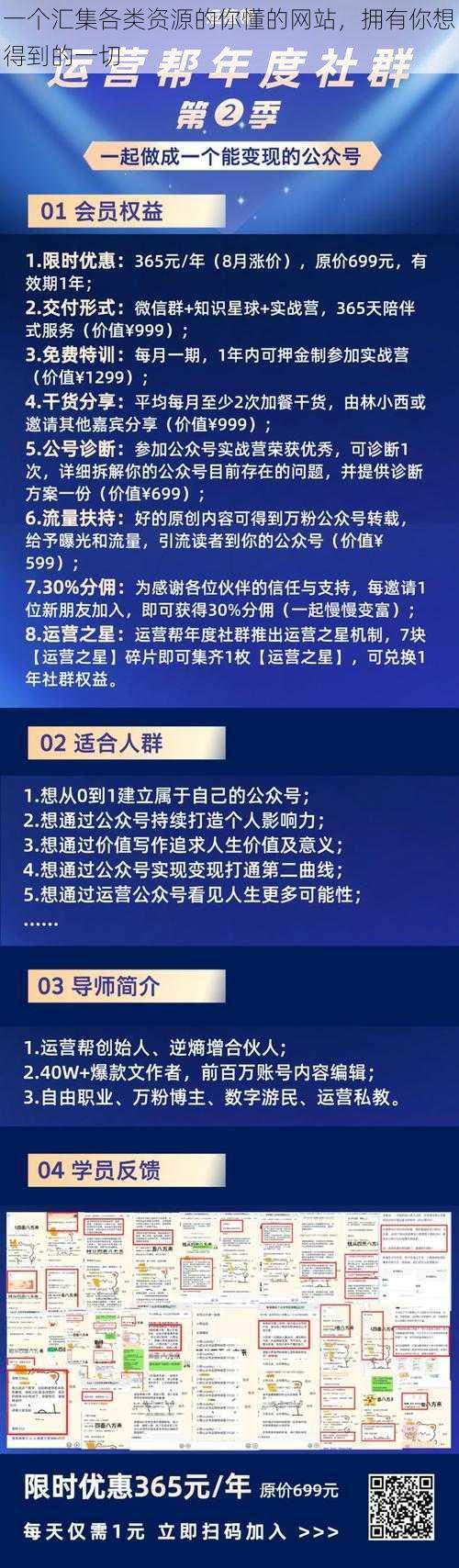 一个汇集各类资源的你懂的网站,拥有你想得到的一切