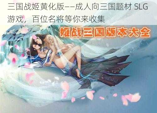 三国战姬黄化版——成人向三国题材 SLG 游戏,百位名将等你来收集