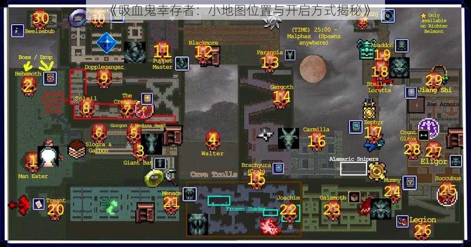 《吸血鬼幸存者:小地图位置与开启方式揭秘》