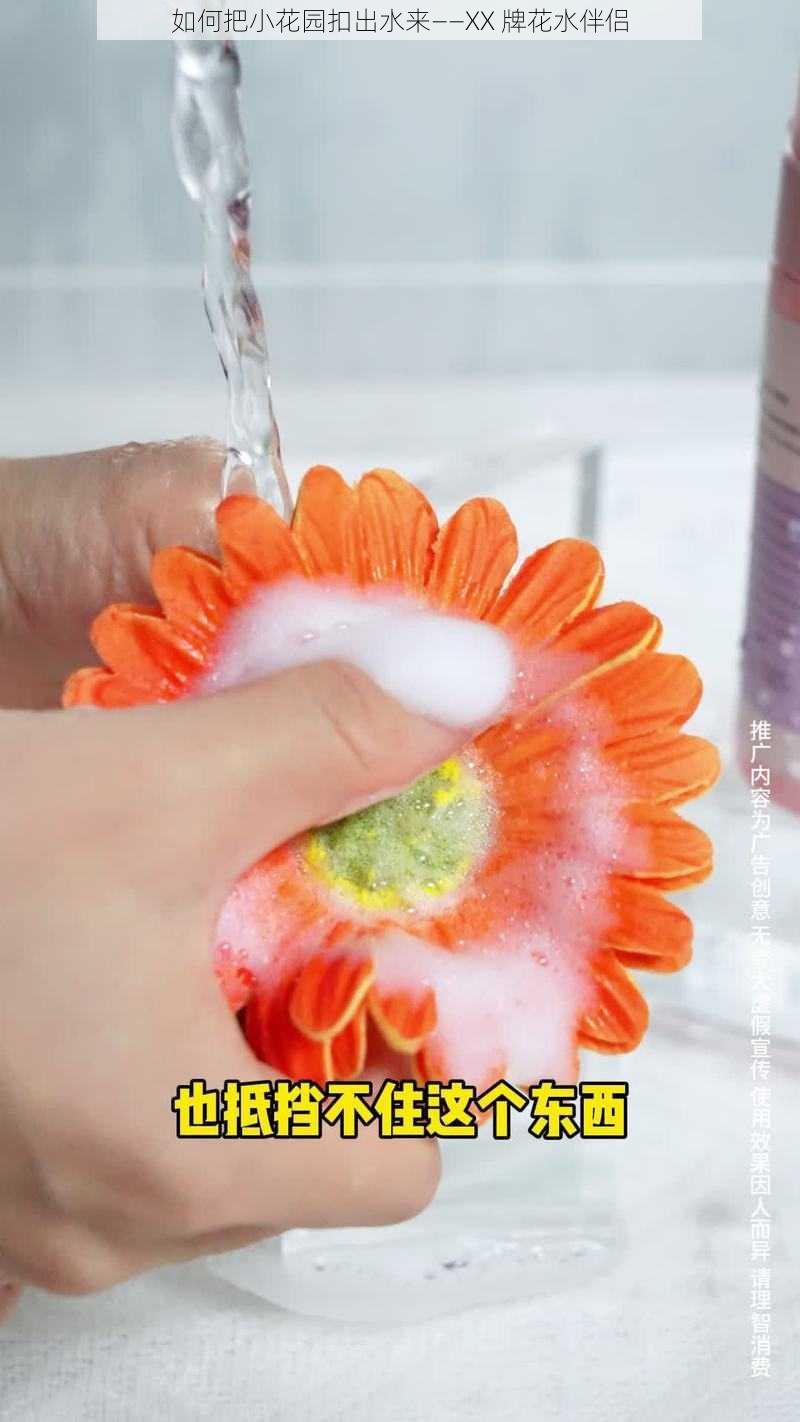 如何把小花园扣出水来——XX 牌花水伴侣