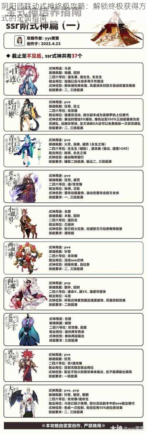阴阳师联动式神终极攻略:解锁终极获得方式的全面指南