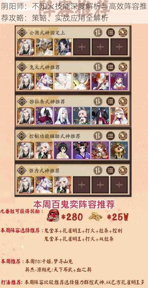 阴阳师:不知火技能深度解析与高效阵容推荐攻略:策略、实战应用全解析