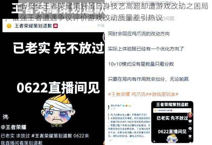 Donny担任王者荣耀策划虽自身技艺高超却遭游戏改动之困局,最强王者遭遇争议评价游戏改动质量差引热议
